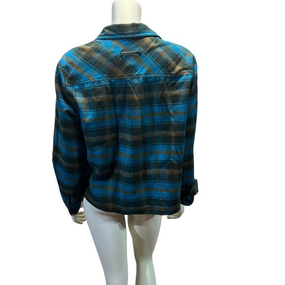 NORTON Blue Plaid Shirt Jacket, Size 10 – Lightweight Overshirt for Fall/Winter - Picture 3 of 12